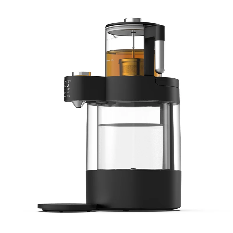 3.8L Electric Samovar Temperature Control Instant Water Heater Turkish Glass Samovar Tea Maker Kettle and Teapot Set