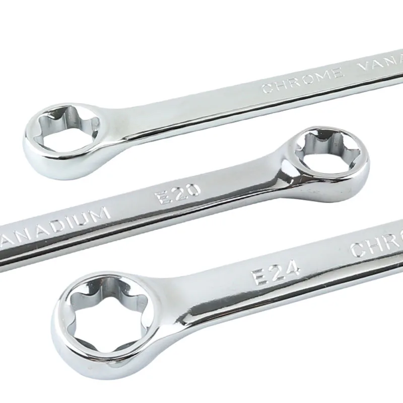 Imagem -05 - Conjunto de Chave de Estrela E-torx Ferramentas de Chave de Anel e6 e8 E10 E12 E14 E18 E20 E24