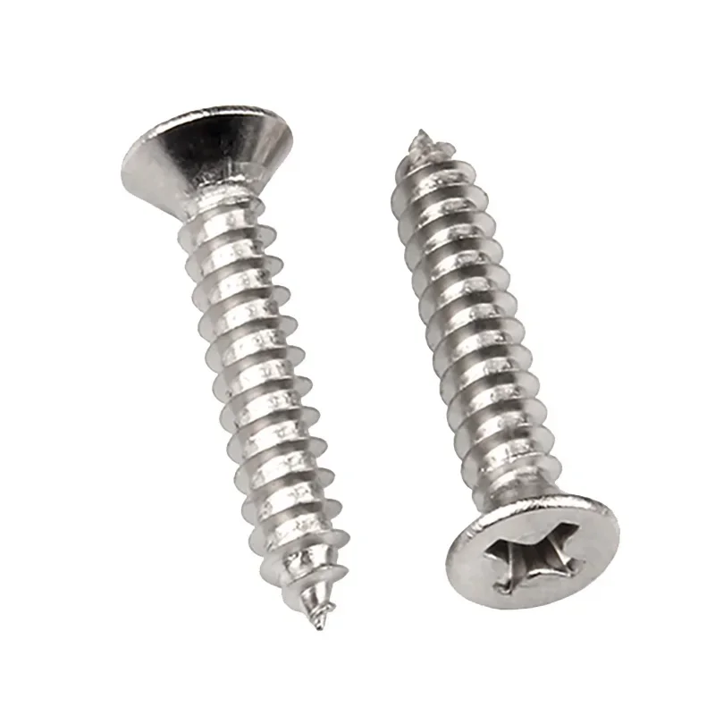 

M3 M4 M5 M6 Grade 2 Titanium Countersunk Head Self Tapping Screws Cross Recessed Flat Head