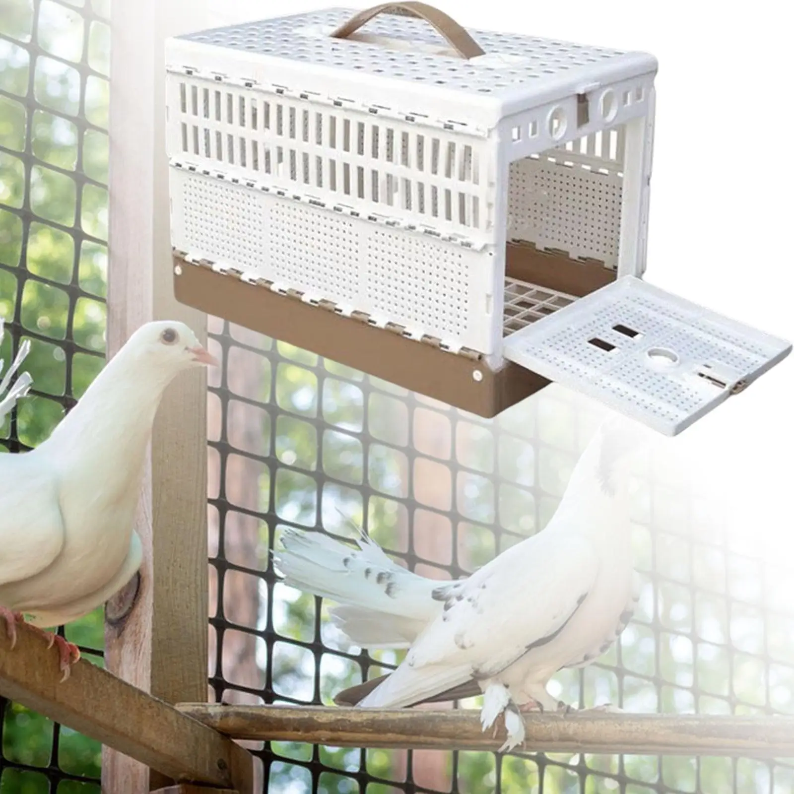 Pigeon Cage Parakeet Cage Poultry Bird Cage Folding Pairing Cage Pigeon Supplies Small Animal Pigeon Training Cage for Travel