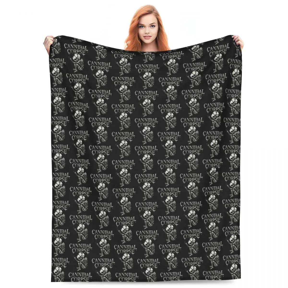 

Cannibal Corpse Metal Skateboard Blankets Flannel Sofa Breathable Throw Blankets for Couch Bedding Office Throws Bedspread Quilt