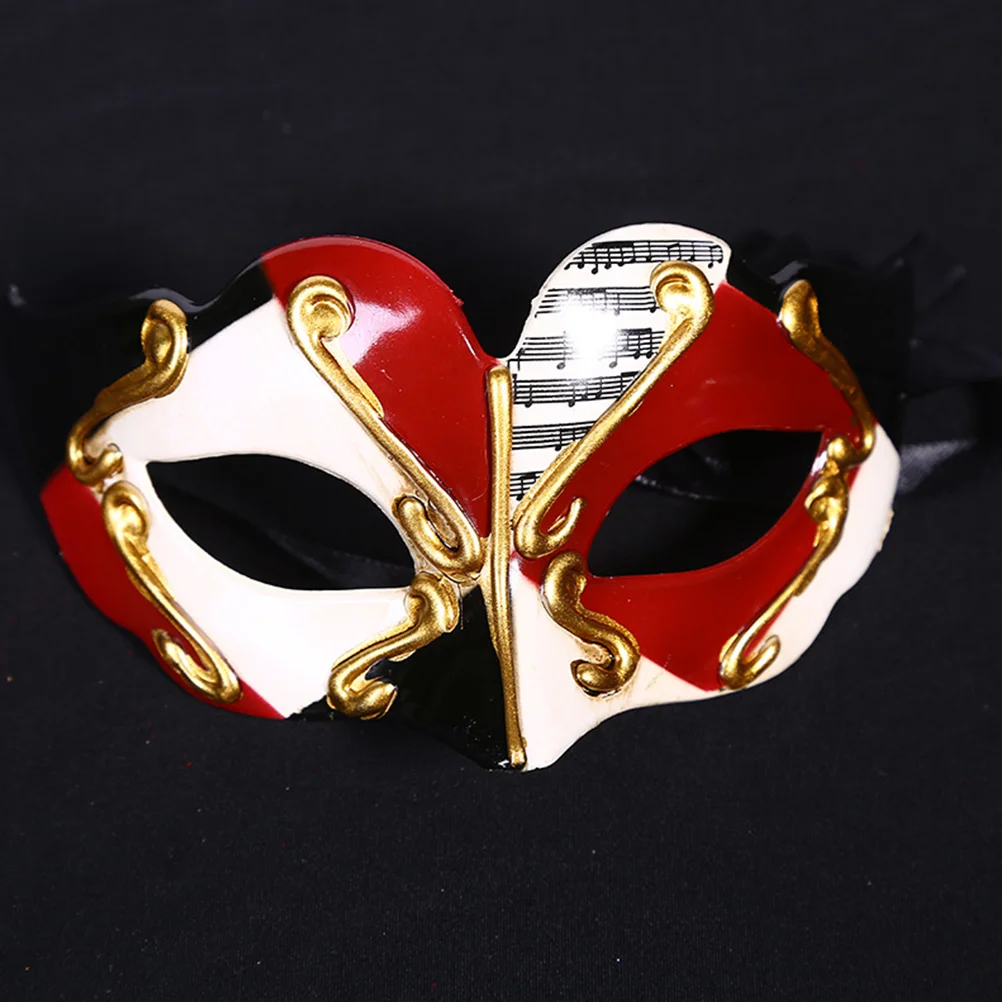 

Halloween Mask Half Face Kids Makeup Cosplay Short Hair Prom Dance Prop Masquerade Child