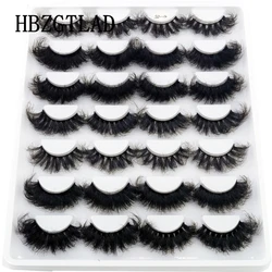 Lashes 14 Pairs Eyelashes Faux Mink Eyelashes Long Lasting Fluffy 25mm Mink Lashes Dramatic Volume lashes Extension Thick Long