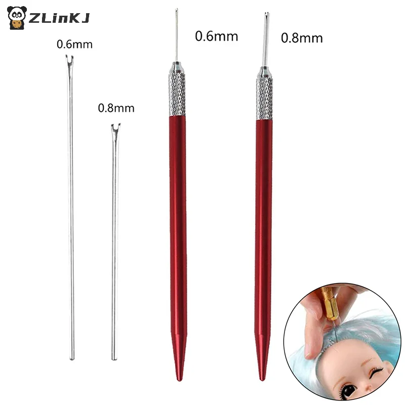 ▶Doll Hair Reroot Needle Kit Repaint Dolls Head Reborn Hair Rooting Tools Wig Making Supplies Accessories Set view 2