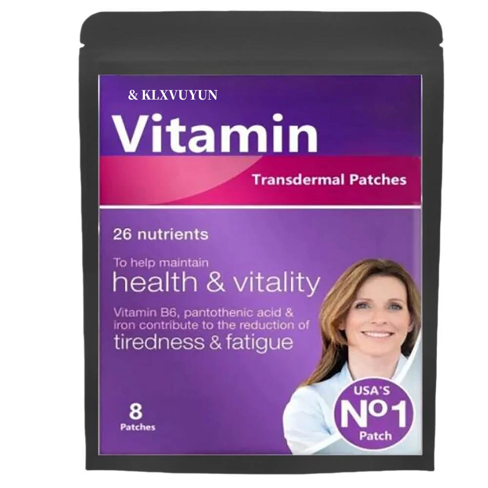 

Vitamin B6, Pantothenic Acid & Iron Contribute To The Reduction Of Tiredness & Fatigua, 26 Nutrients Transdermal Patches