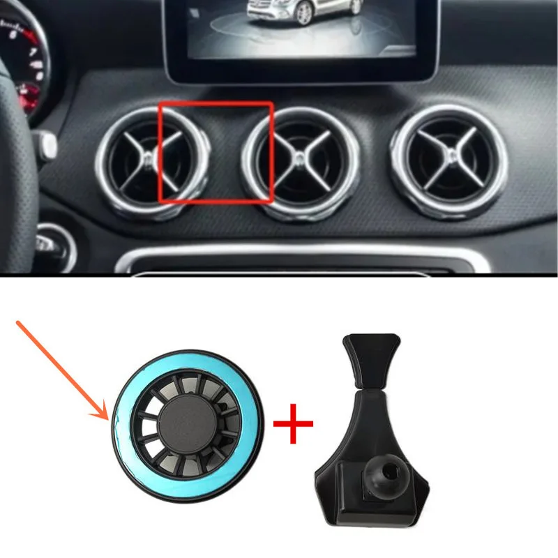 1Set ABS المواد ل 2012-2019 مرسيدس بنز B180 B200 B220 خاص سيارة حامل هاتف مغناطيسي كتيفة ثابتة حامل المحمول