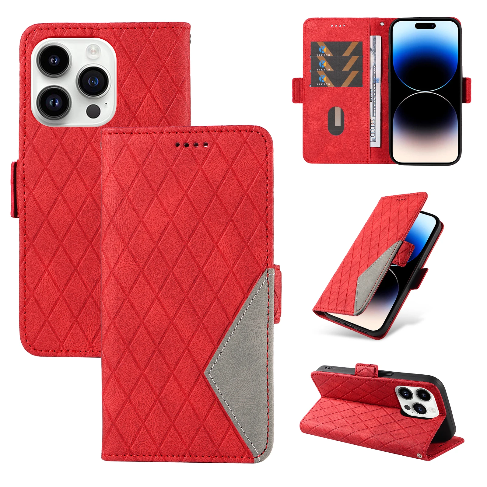 Luxe Hit Kleur Flip Case Voor Xiaomi Redmi Note 12R 12S 12 11 11S 10S 10 13 Pro Plus 5G Portemonnee Telefoon Bescherm Fundas Cover # HLB