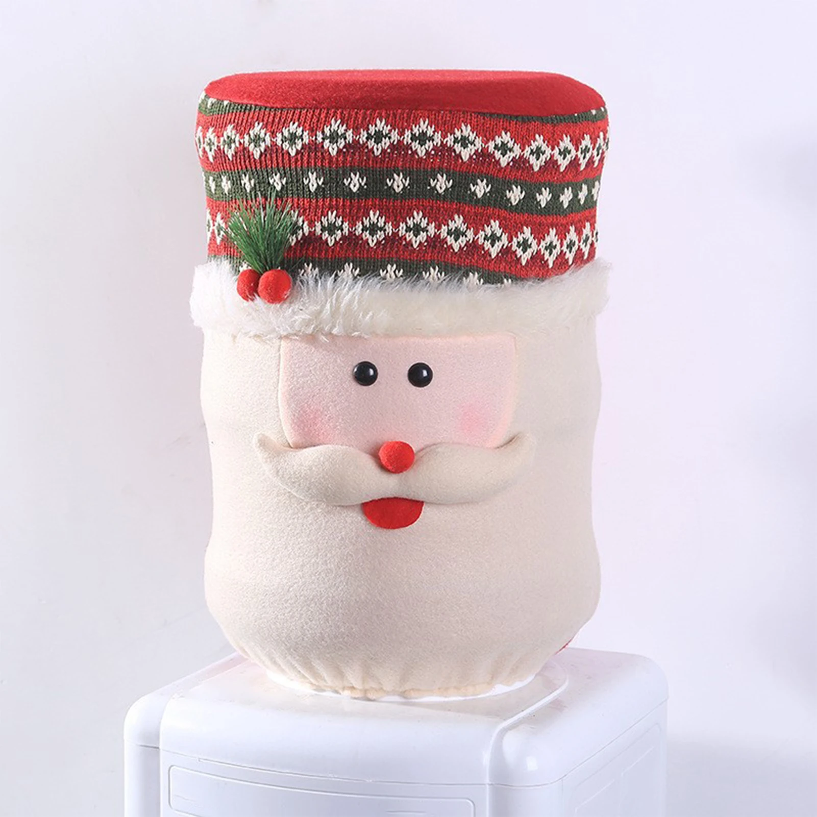 5 Gallon Christmas Water Bottle Cover Reusable Water Dispenser Bucket Cover for Christmas Home Decoration