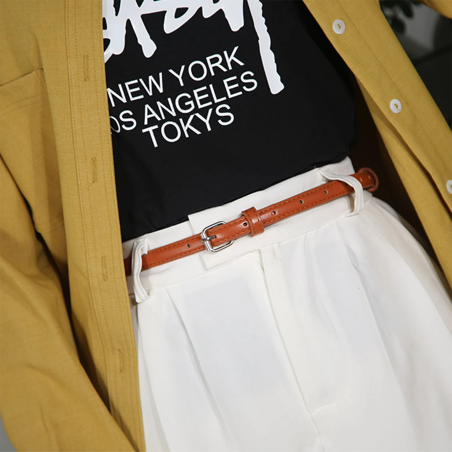 1 Pc Mode Wit Rood Vrouwen Riemen Dunne Skinny Tailleband Pin Gesp Verstelbare Riem Zomer Jurk Jeans Riem Riemen