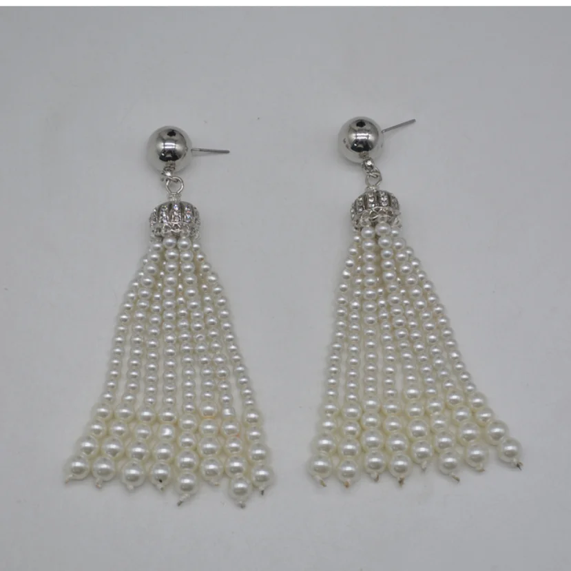 

Новые очаровательные серьги из стерлингового серебра с натуральным белым жемчугом Южного моря