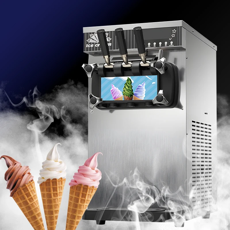 C 3 Flavor Soft Lce Cream Machine Vevor Lce Cream Machine Commercial Automatic Hard And Soft Lce Cream Making Machine Equipment