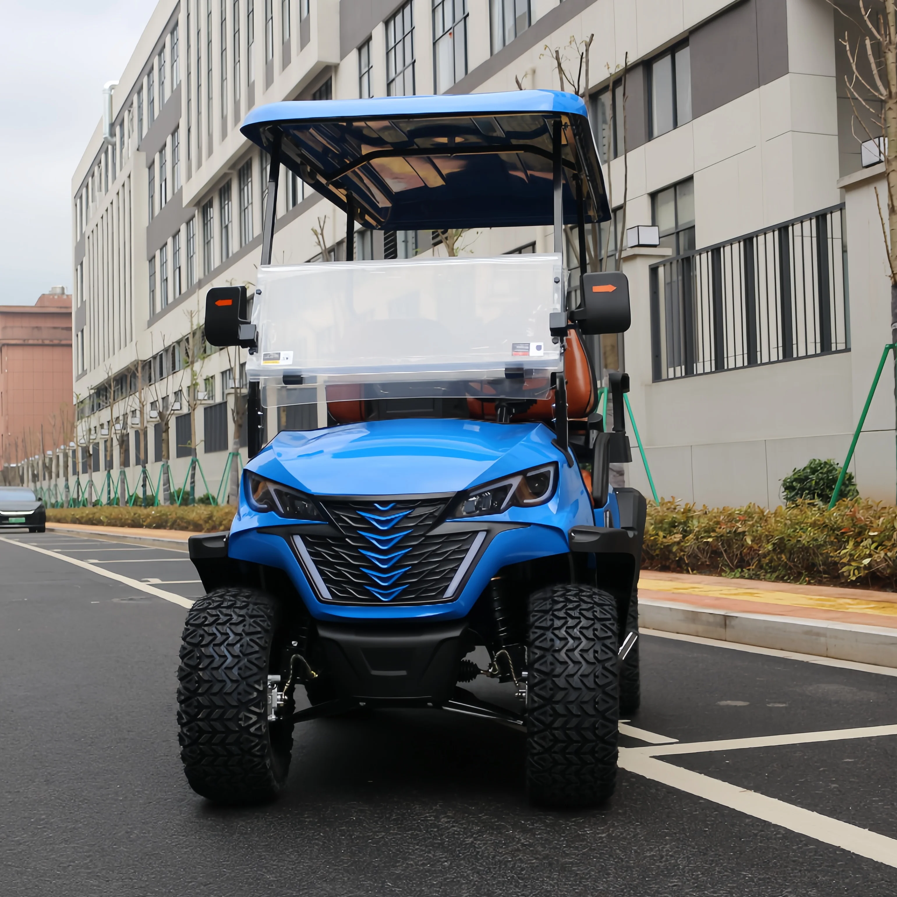 Classic Steel 4x4 Golf Cart with 8 Seats 48V Battery Voltage for Golfers of All Levels