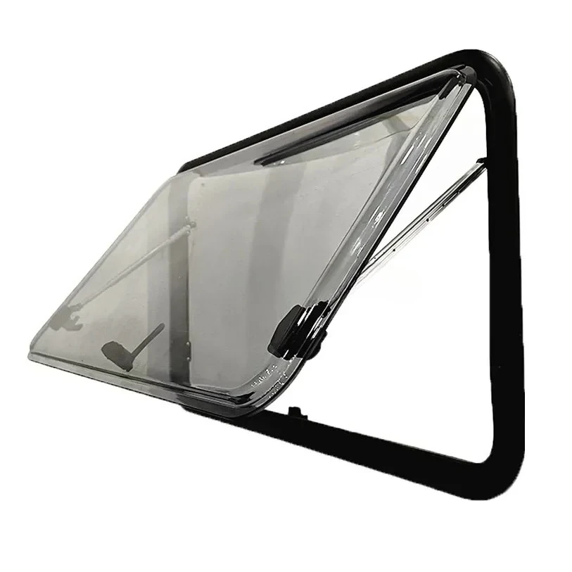 1000x600mm Caravan Motorhome Campervan Side Hinged Window with Double Glazing Acrylic Glass and Concealed Sun Blind Custom Sizes