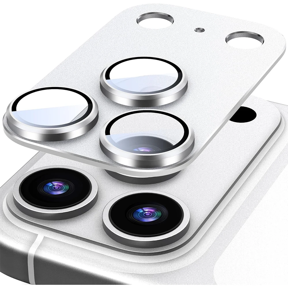 Camera Lens Protector Cover For iPhone 17 Pro Max Air 17Pro 16 Plus Metal Frame Tempered Glass Flim Phone Protection Accessories