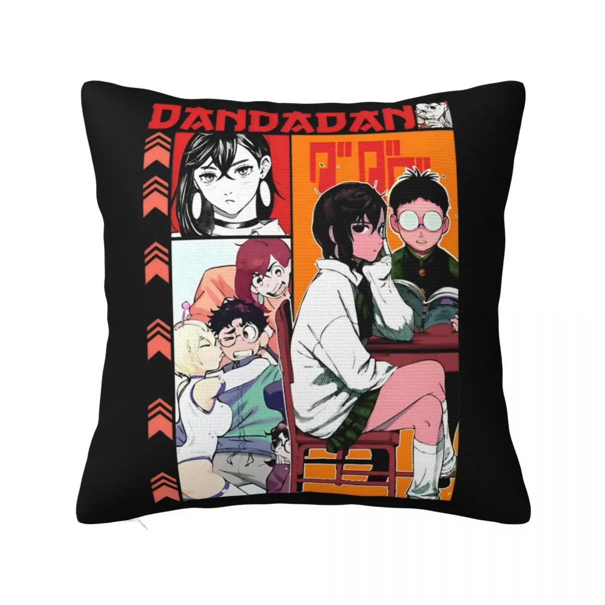 Dandadan Ken Takakura Momo Ayase Pillow Case Anime Cushion Cover Custom Zipper Decorative Pillowcase for Bed 45*45cm