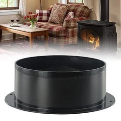 100/125/150mm Straight Pipe Flange Connector Ventilation Ducting Exhausts Pipes Connectors Air Outlet Exhausts Outlets Connector