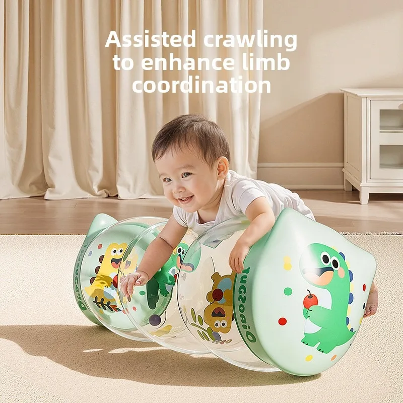Inflatable Drum PVC Baby Early Morning Teaching Crawling Belt Bell Manufacturer Direct Sales Baby and Children's Toys