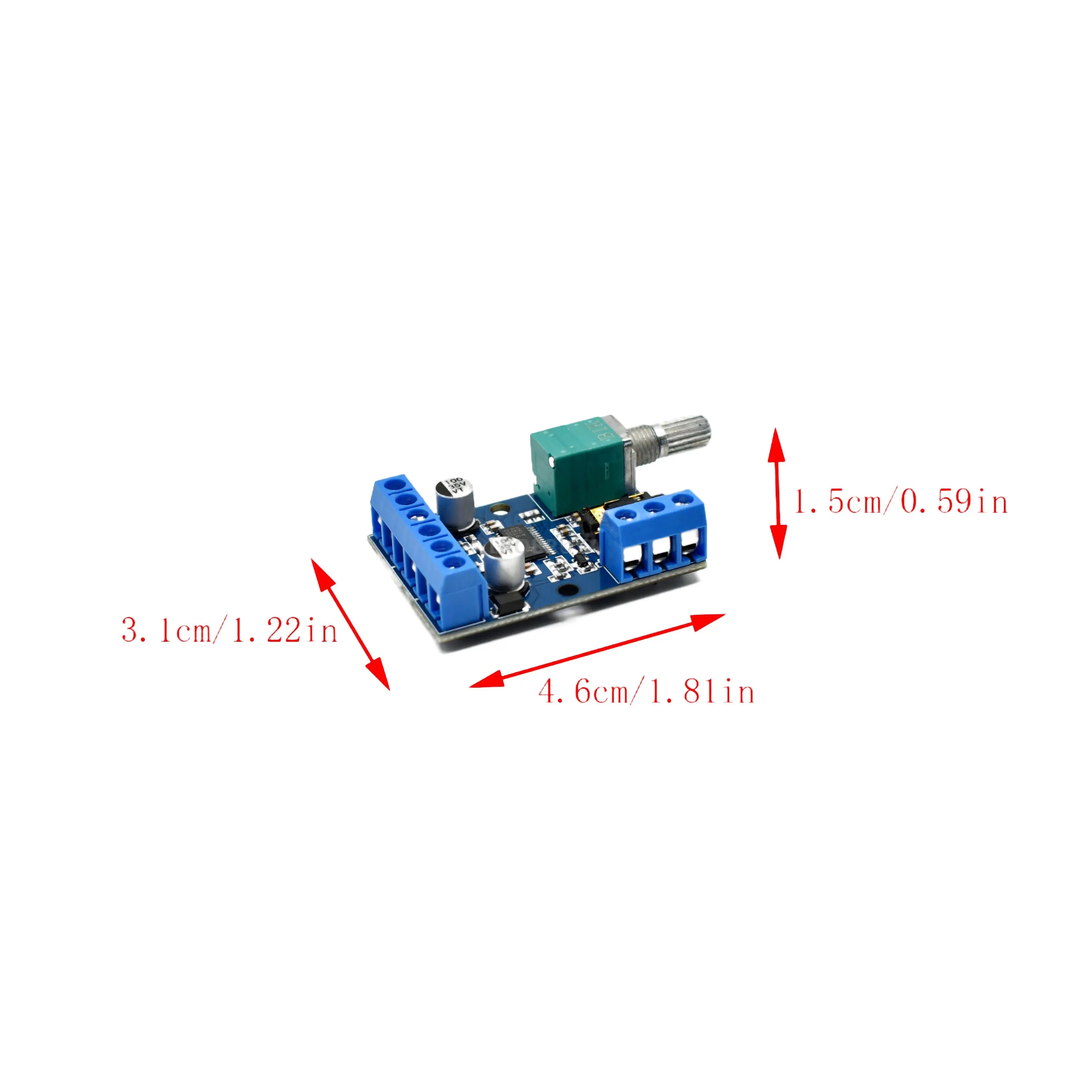 One package of 30Wx2 high power stereo digital power amplifier board 12V/24V power supply DIY power amplifier module DY-AP3015 [