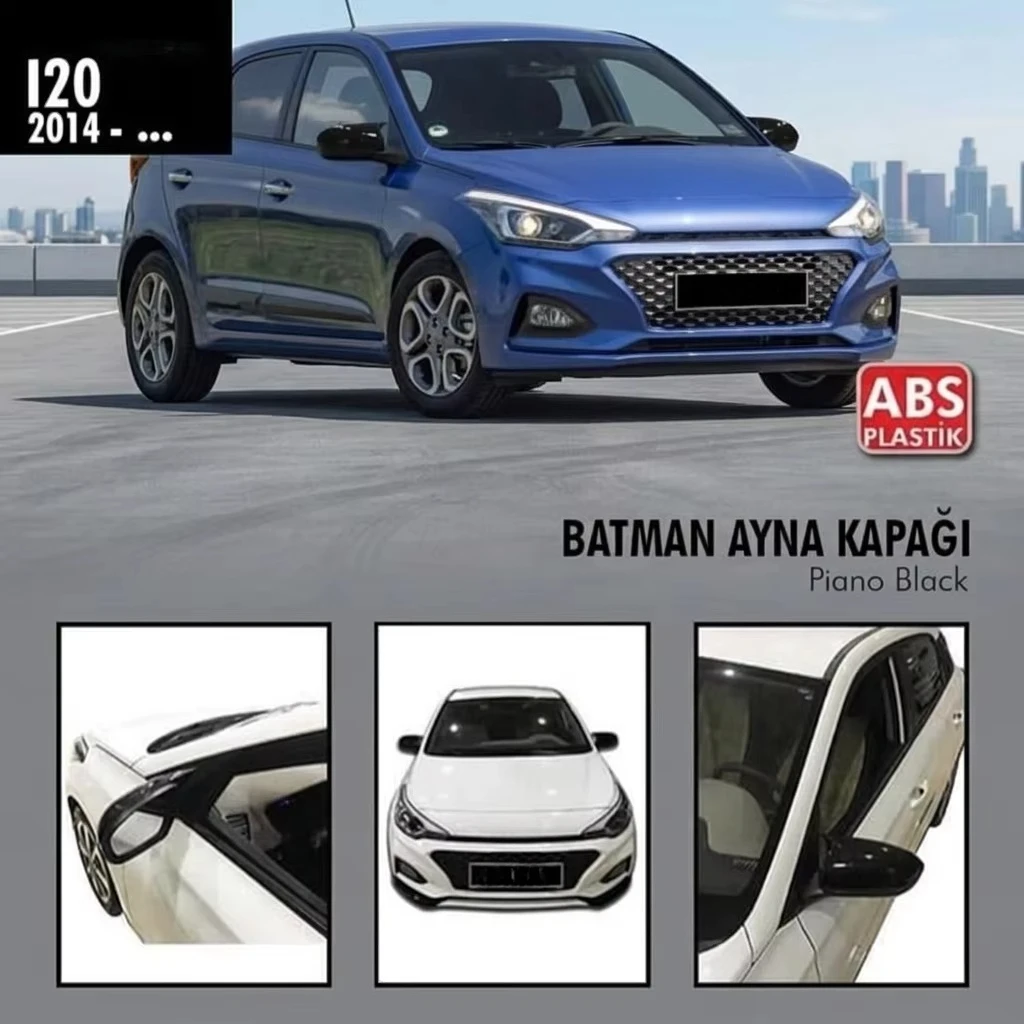New Teamcar ABS Glossy Black Mirror Cover for Focus Left Side Rear View Wing Housing Replacement Universal Fitment