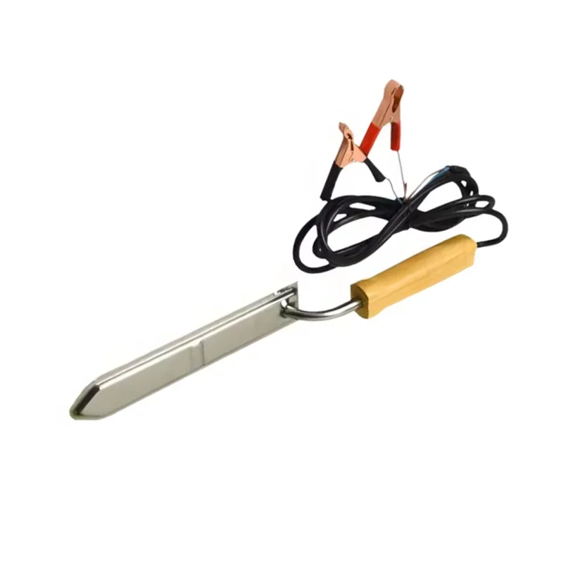 Professional Electric Honey Cutter Electric Knife With Wood Handle Stainless Steel Beekeeping Supplies Portable Cakes view 4