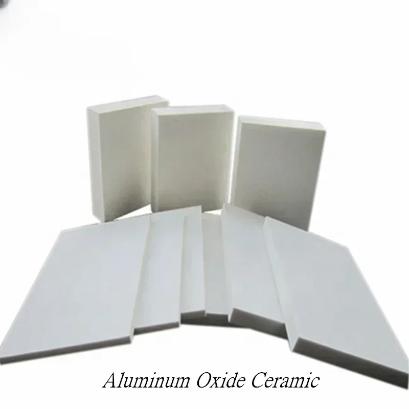 2PCS Insulation Industrial Ceramic 100mm - 185mm Alumina Tin Sheet Customize Aluminum Oxide Wear Ceramic Refractory Heat Plate