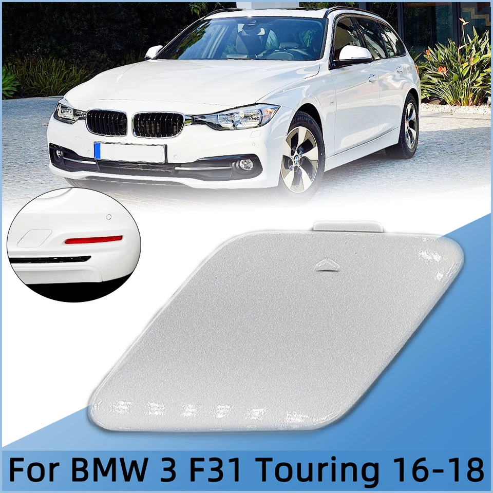 

Rear Bumper Tow Hook Eye Cover Lid For Bmw 2016 2017 2018 F31 Wagon Touring LCI 320 325 328 330 Hauling Trailer Cap Trim Painted