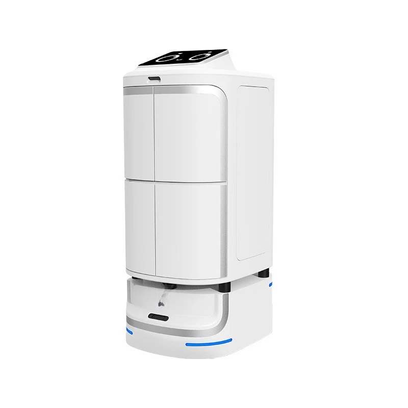 Robôs de entrega de hotel, entrega de comida para viagem em hotel