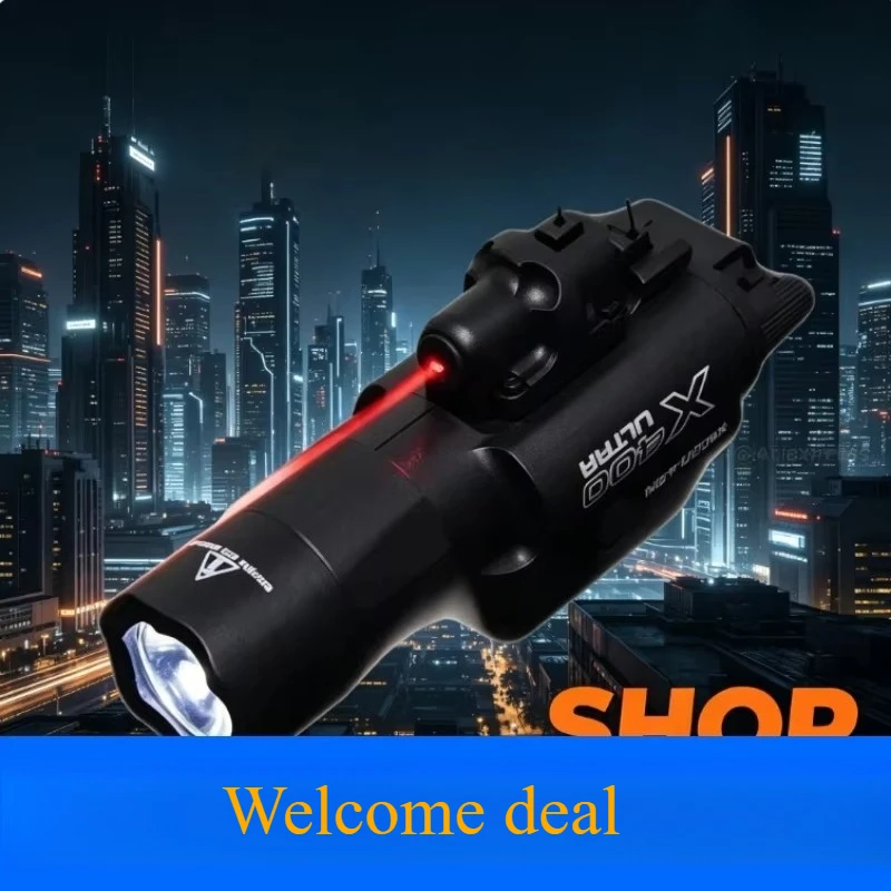 Multi-scene Rail LED Hand Light X400 Ultra Dual Light Function 20mm Guide Rail Portable Torch for Hiking Backpack Outdoor Trip