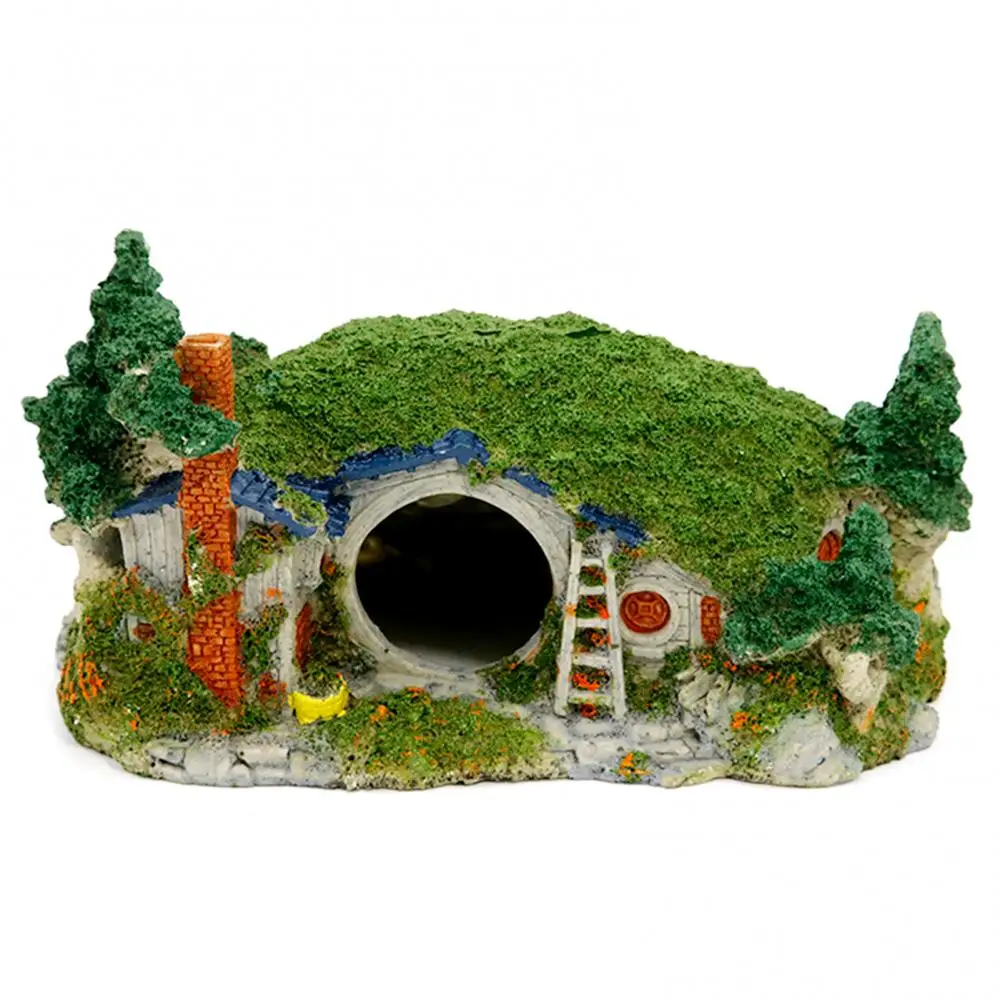 

Fish Tank Decor Aquarium Ornament Reptile Shrimp Cave Landscaping Shelter House Aquarium Ornament