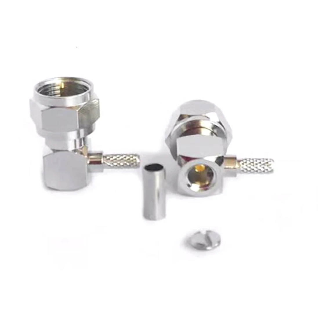 1pc  F Male Plug Female Jack RF Coax Connector Crimp for RG316 RG174 RG58 RG142 Cable Nickelplated NEW