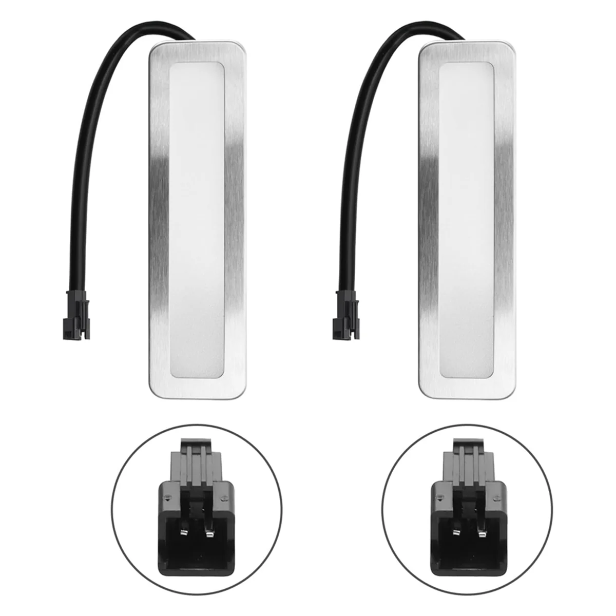 Лампочки вытяжки BFYLE, 120 мм светодиодный светильник для плиты, 1,5 Вт, прямоугольная дымовая вентиляционная лампа, 12 В постоянного тока, белая розетка SM, штекер, матовый