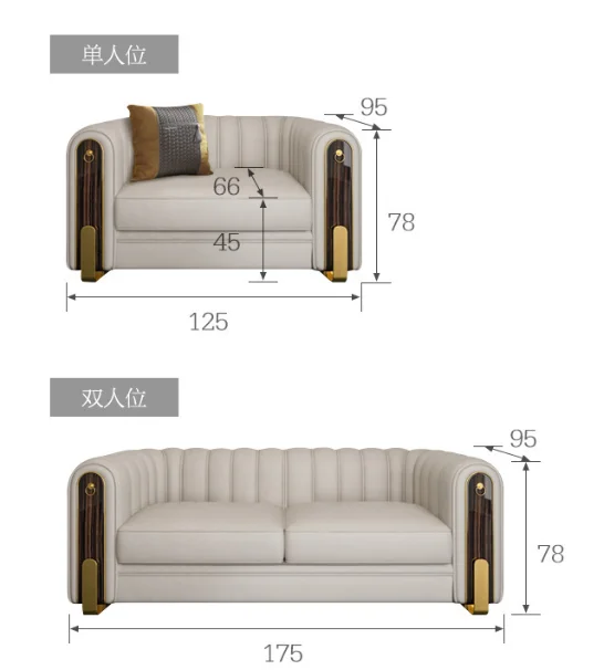 Light Luxury Italian High-End and Grand Living Room Sofas for Small and Large Homes - Napa Leather Sofas by Popular Designer - view 4