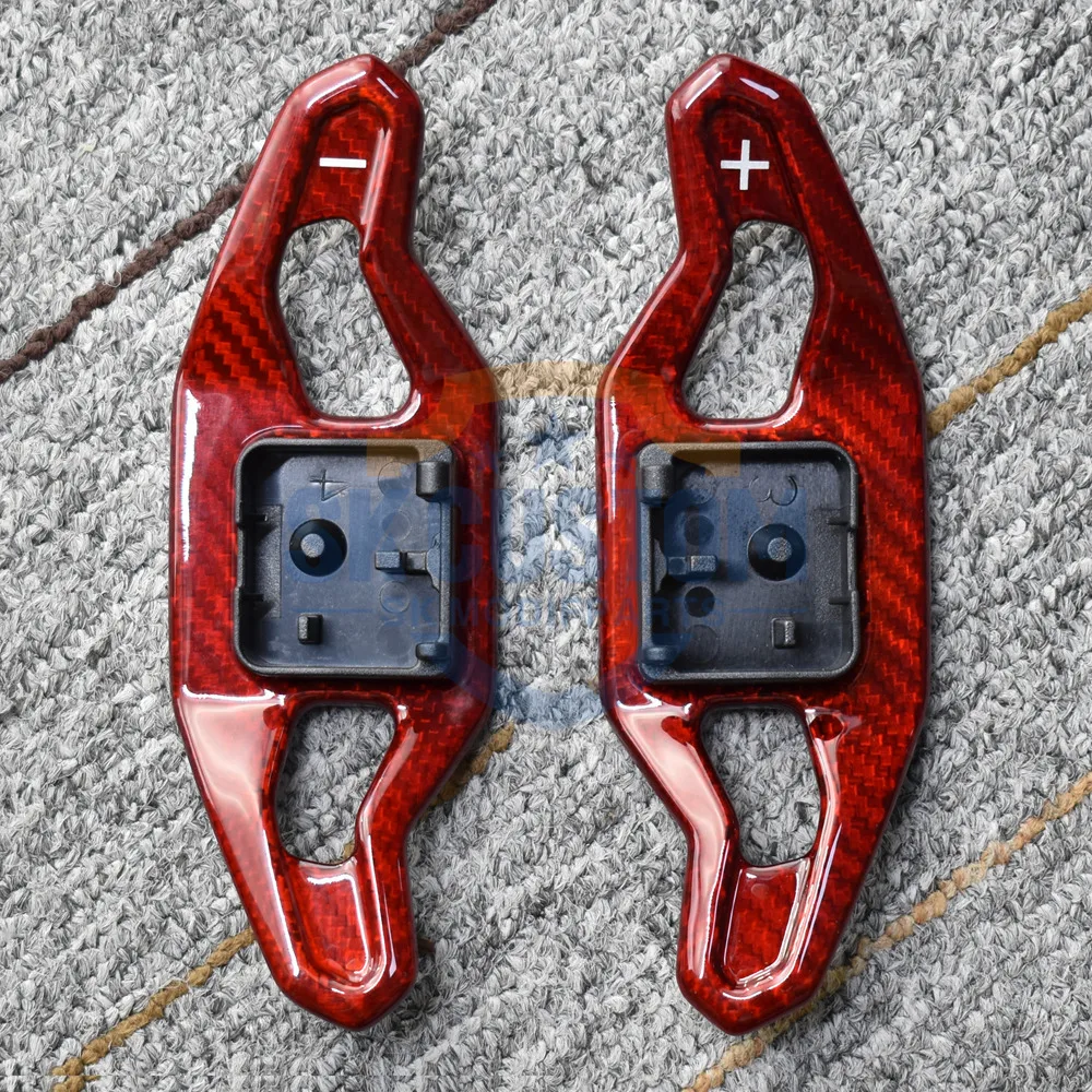 Carbon Fiber Steering Wheel Paddle Shifter For Audi A3 A4 A5 A6 A7 A8 S3 S4 S5 S6 S8 RS3 RS4 RS5 B9 Q3 Q5Q7 Interior Accessories