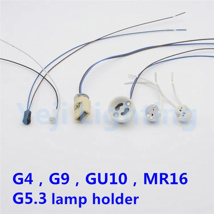 G4 ceramic lamp holder G5.3 / G9 / GU10 lampholders Pin - type lampholders lighting accessories