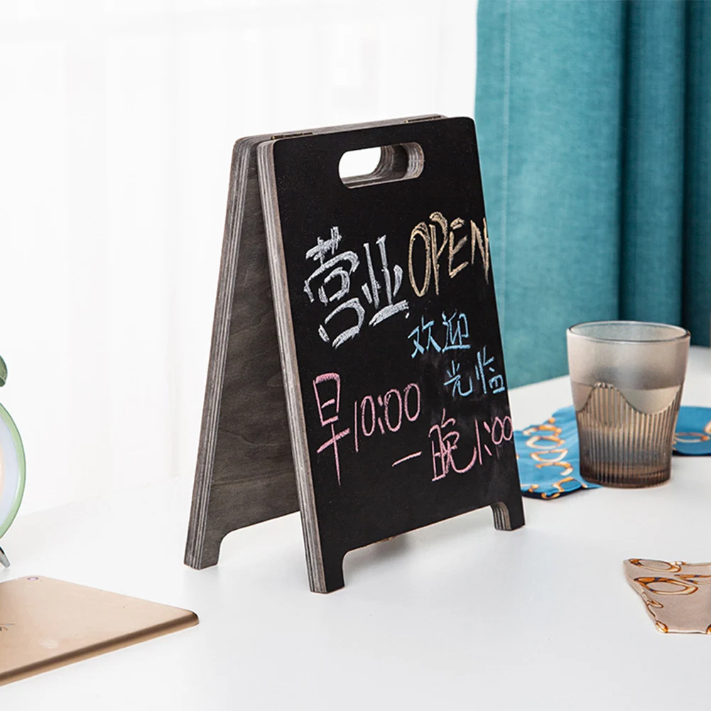لوحة خشبية صغيرة السبورة بسيطة سطح المكتب القائمة لمتجر كعكة