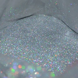 50g/Bag Laser Silver Nail Glitter 0.2MM ( 1/128