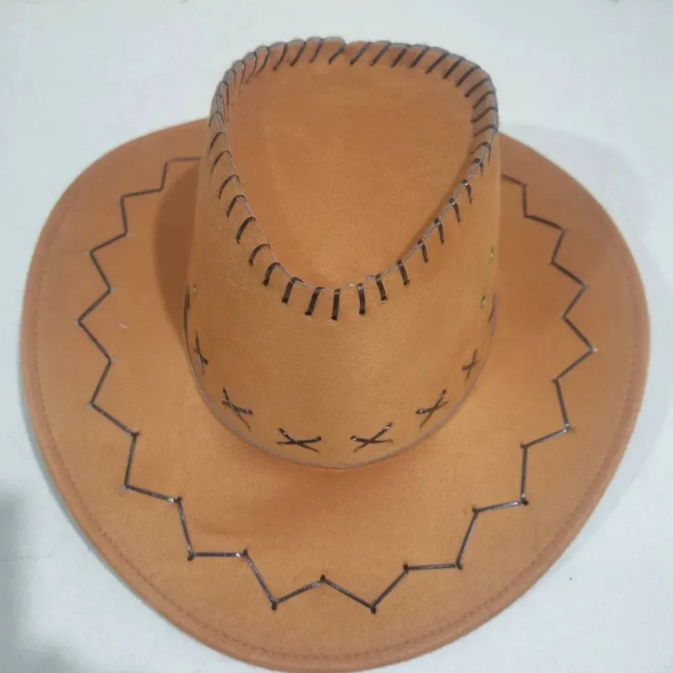 Western Cowboy Hat for Men - Outdoor Hat, Mongolian Prairie Rider Hat, Travel & Stage Performance Costume Accessory