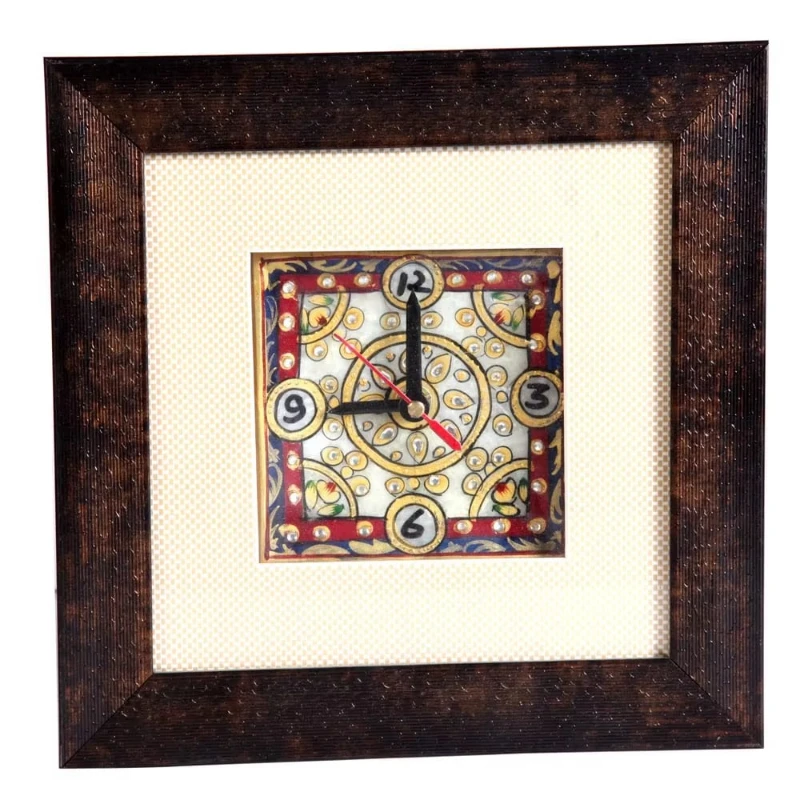 Marble Crafts Wall Clock Decorative Art Resin Material