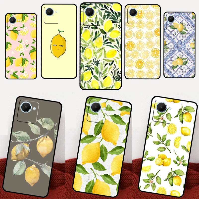 Lemon Fruit For Realme 8 9 10 11 Pro Plus GT Neo 5 3T 2T C11 C15 C25 C21Y C30 C31 C33 C35 C53 C55 Case