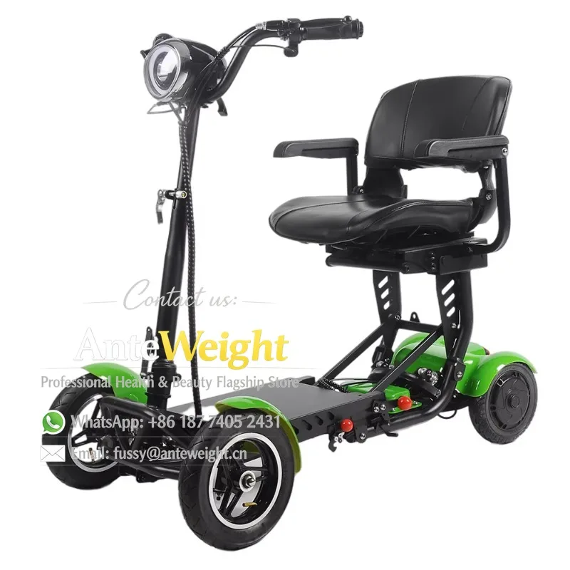 

High Power Fast Folding Outdoor Travel Scooter All Terrain off Road Compact 4 Wheels Mobility 20km Range 10KM/H