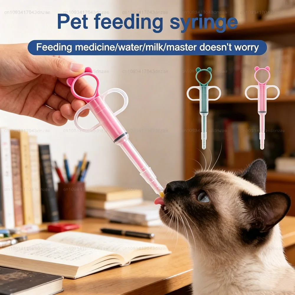 10-10Pcs Medicine Feeder Dispenser Cat Tablet Syringe Feeder Soft Tip Multi-Purpose Feeder Cat Pill Shooter Pet Pills Applicator