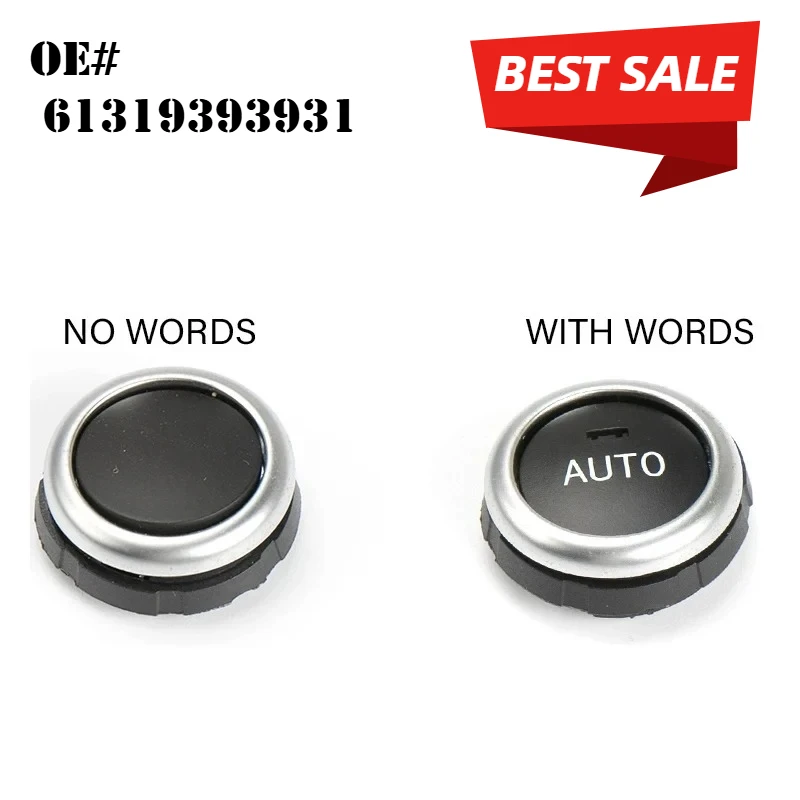 

Car Rear Air Conditioner A/C Rotation Climate Control Knob Button Cover Replacement For BMW F15 F16 X5 X6 2014-2019 61319393931