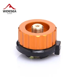 Outdoor Camping Piesze wycieczki Kuchenka Adapter palnika typu Split Złącze konwertera pieca Automatyczne wyłączanie Wkład gazowy Adapter butli zbiornika