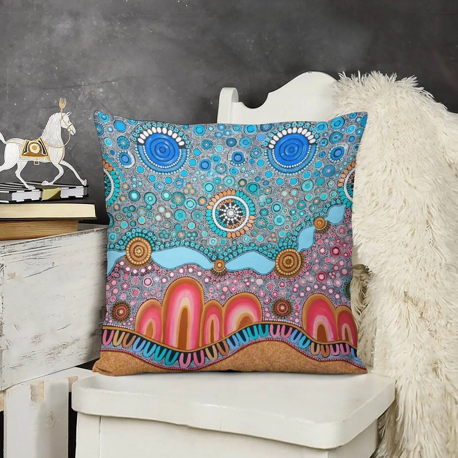 

Born on Bundjalung Throw Pillow Decorative Cushion Sofa Cushions pillow pillowcase Cushion Cover Luxury pillow