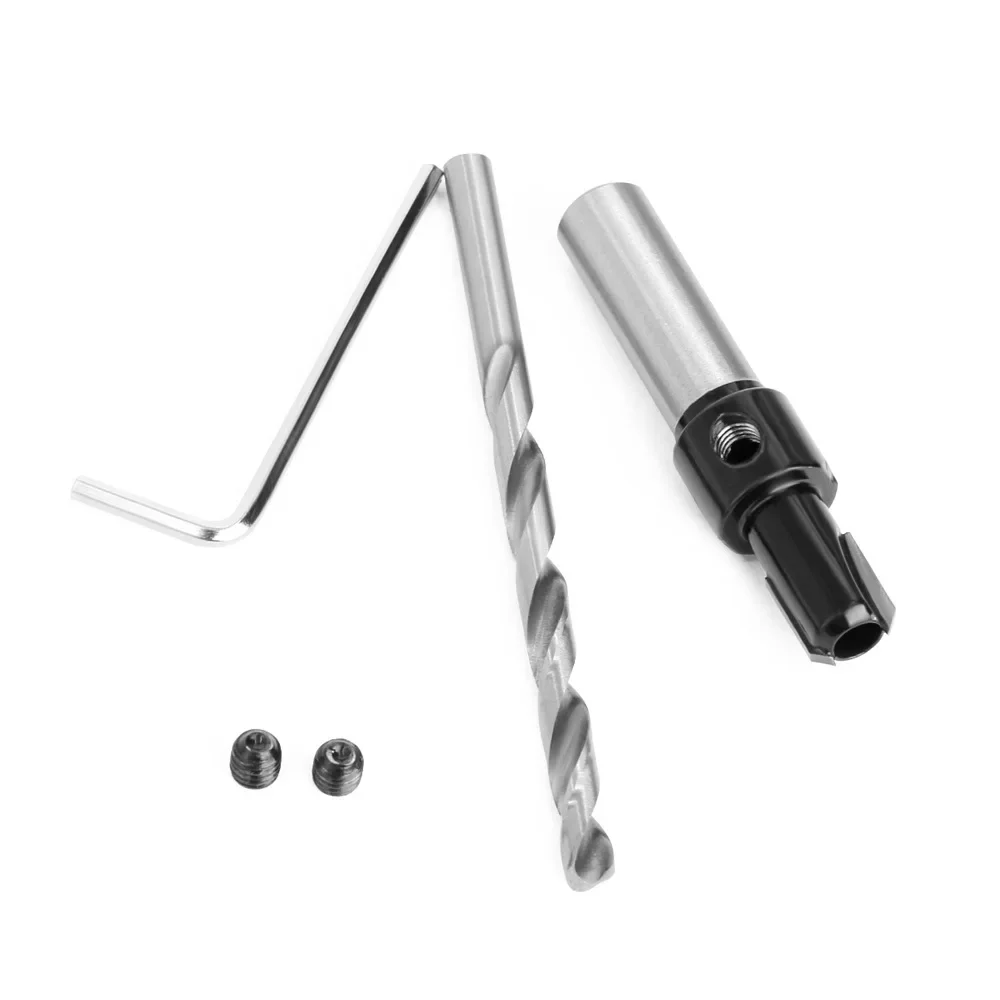 1PC 8MM 10MM Shank Countersink Bit With Double Screw Router Bit Woodworking Milling Cutter For Wood Bit Face Mill Milling Cutter