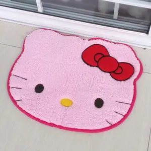 Tapete de Banheiro Antiderrapante, Tapetes Macios, Anime Sanrio Absorvente, Secagem Rápida, Decoração do Quarto de Banho, Almofada Macia, Hello Kitty, 50x60cm 10 principais vendas tapetes da hello kitty - №2