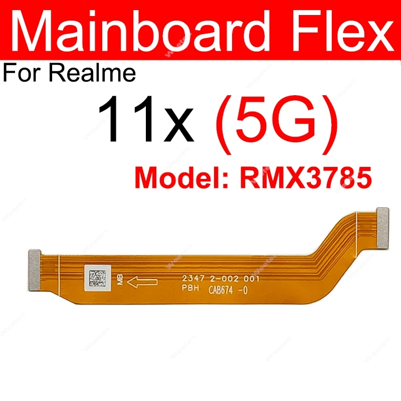 For Realme 10 11 Pro+ Plus 11X 5G Motherboard LCD Display Flex Ribbon Mainboard LCD Screen Flex Cable Parts