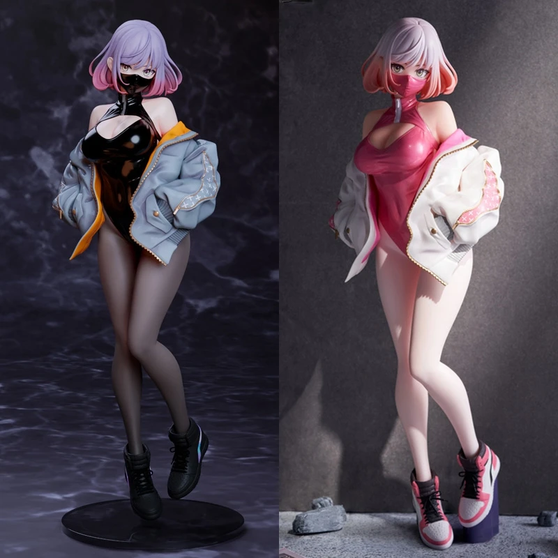 

24cm Astrum Design Luna illustration by YD Anime Figure Sexy Black Pink Mask Girl Action Figure PVC Collectible Model Doll Toys