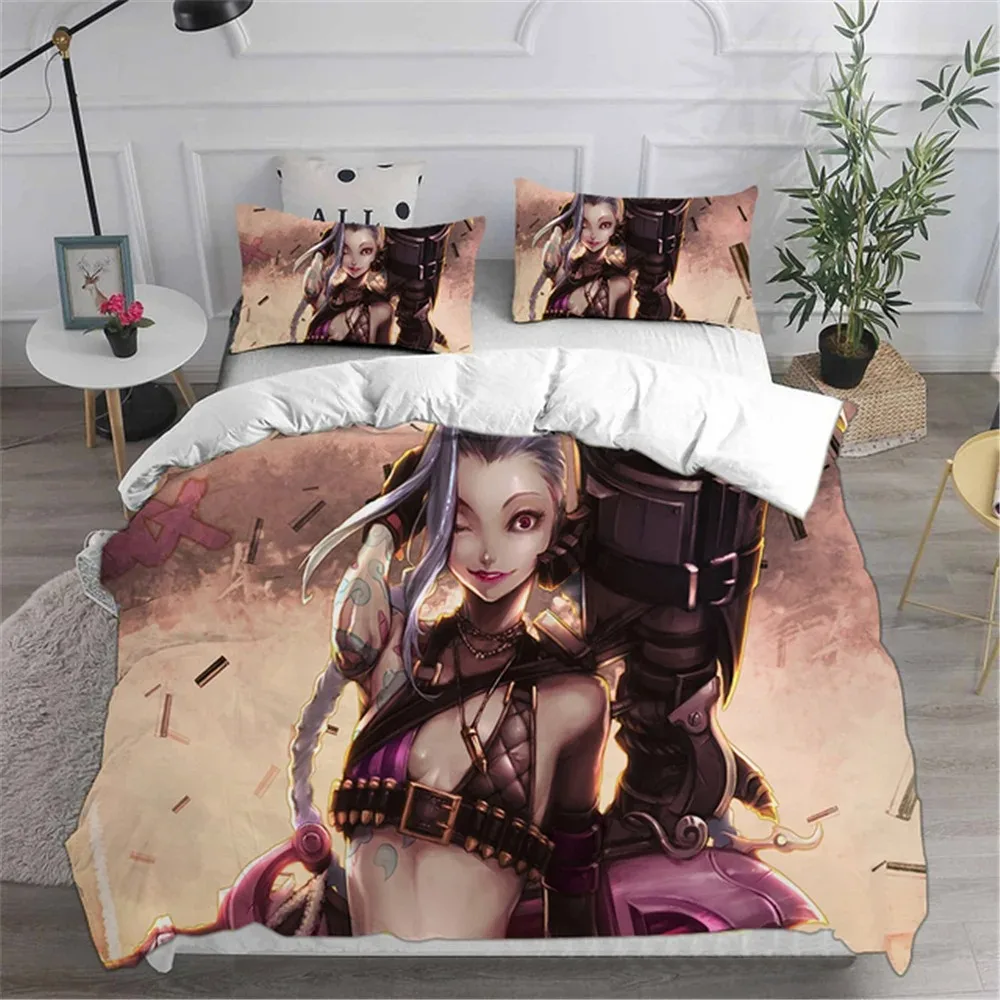 Bedding Sets LOL Jinx Arcane Australia EuropeUSA Full Queen King Size Quilt Duvet Cover Pillow Case Set