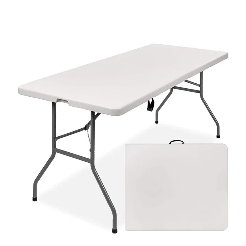 

outdoor plastic 72inch folding table foldable rectangular dining 6ft plastic folding table